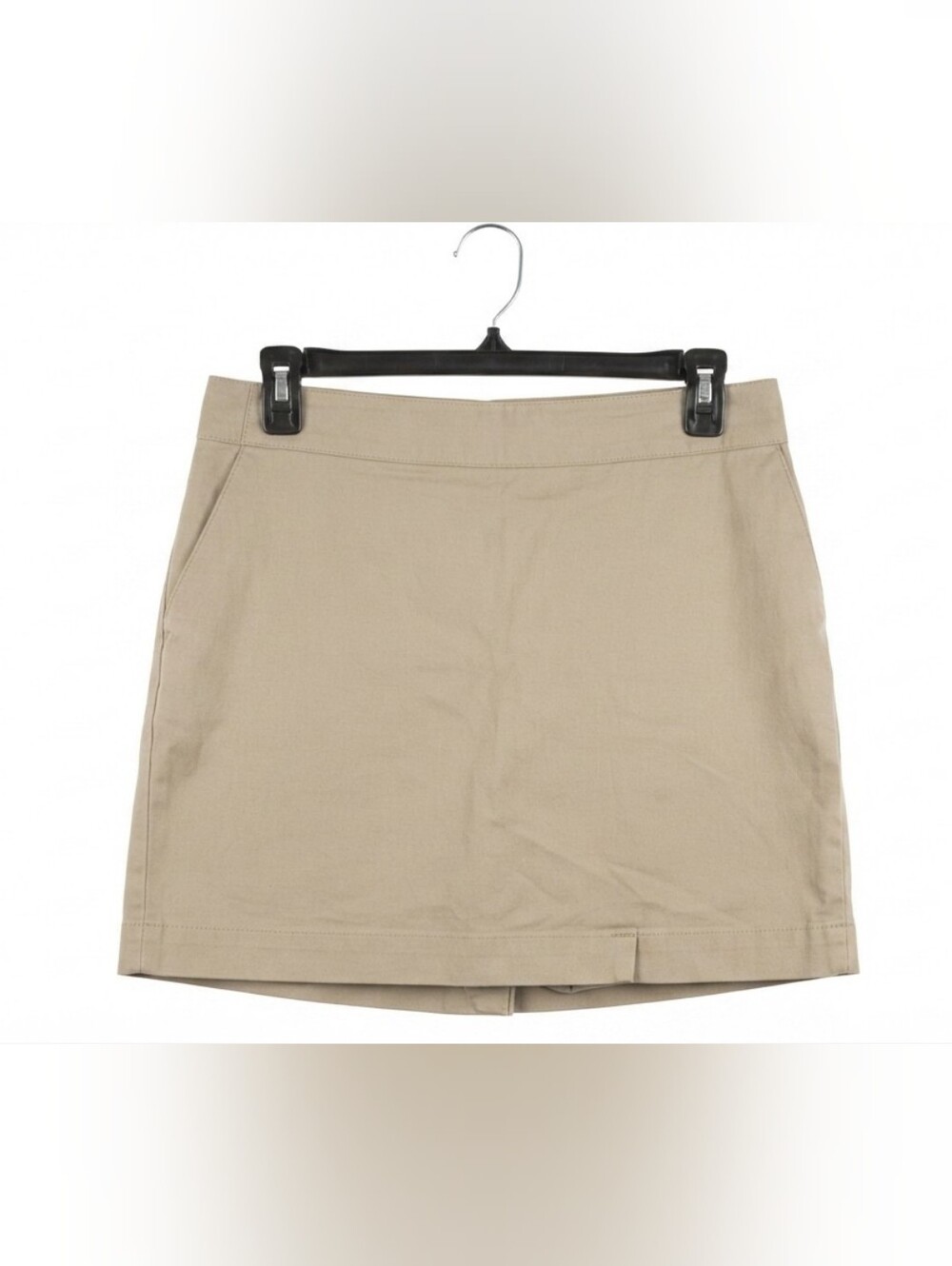 Merona Women's Khaki Stretch Cotton Blend Casual Skirt Size 6